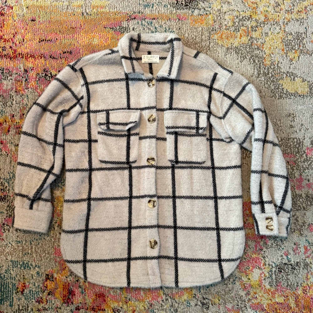 Z Supply Tucker Plaid Shirt Jacket